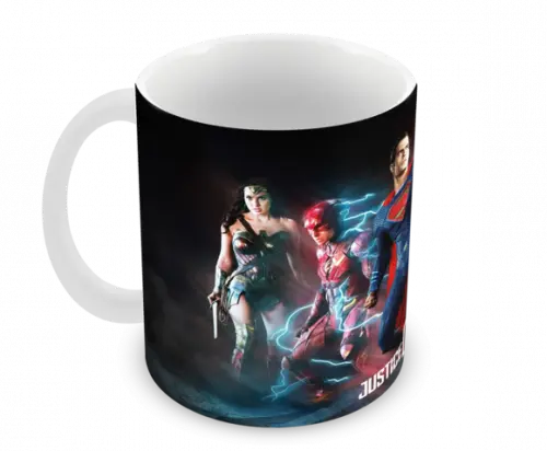 Caneca Polímero Liga da Justiça Personalizada