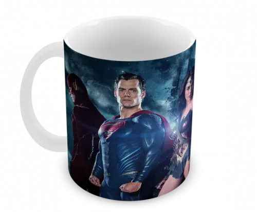 Caneca Polímero Liga da Justiça Personalizada