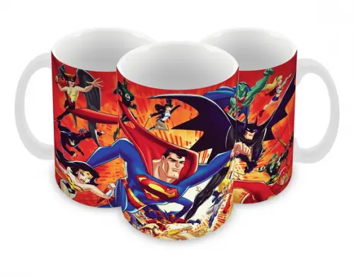 Caneca Polímero Liga da Justiça Personalizada