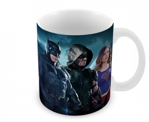 Caneca Polímero Liga da Justiça Personalizada