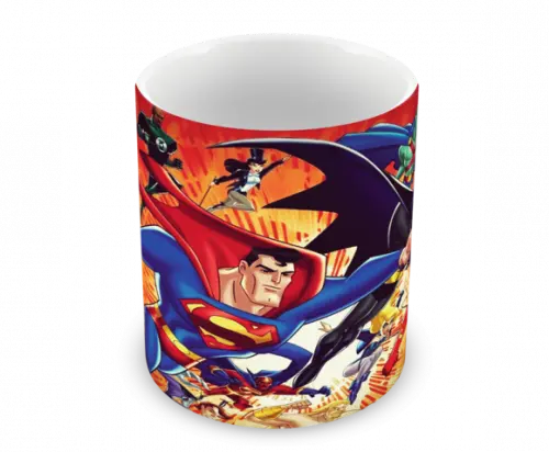 Caneca Polímero Liga da Justiça Personalizada