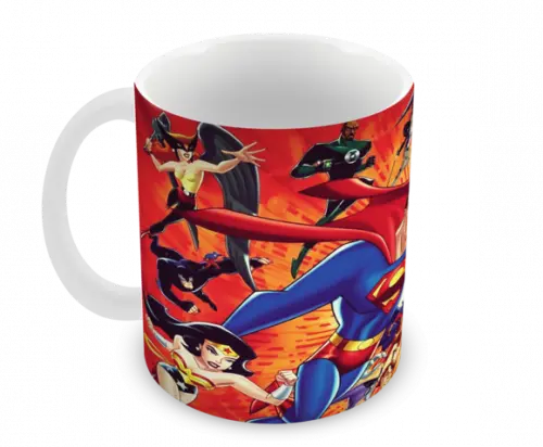 Caneca Polímero Liga da Justiça Personalizada