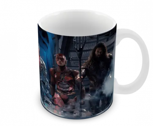 Caneca Polímero Liga da Justiça Personalizada
