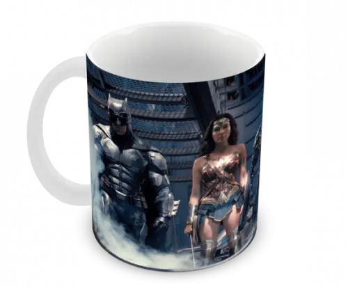 Caneca Polímero Liga da Justiça Personalizada