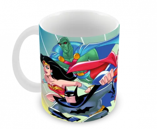 Caneca Polímero Liga da Justiça Personalizada