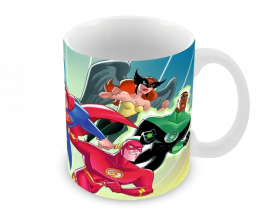 Caneca Polímero Liga da Justiça Personalizada