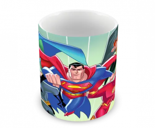 Caneca Polímero Liga da Justiça Personalizada