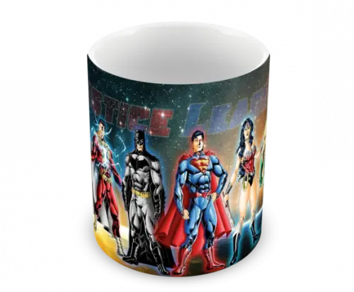 Caneca Polímero Liga da Justiça Personalizada