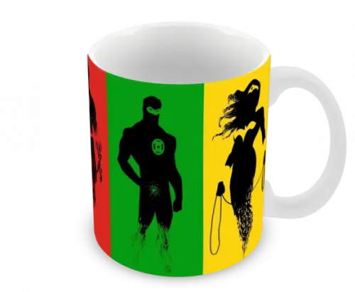 Caneca Polímero Liga da Justiça Personalizada