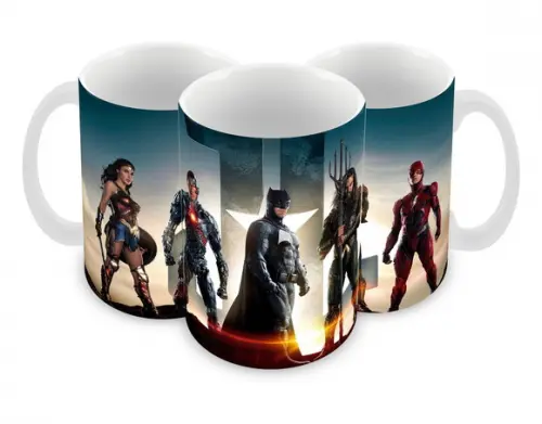 Caneca Polímero Liga da Justiça Personalizada