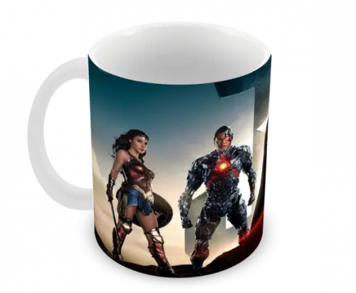 Caneca Polímero Liga da Justiça Personalizada