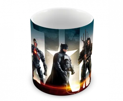 Caneca Polímero Liga da Justiça Personalizada