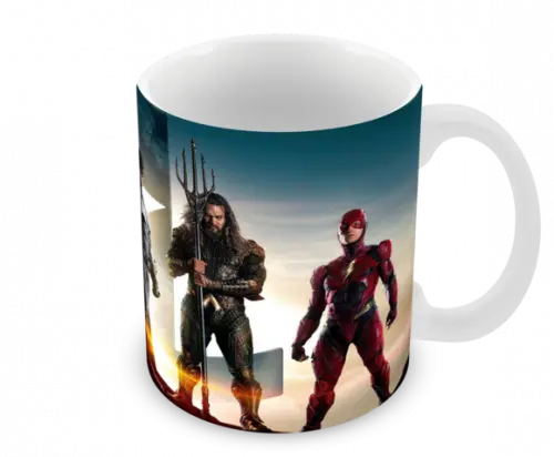 Caneca Polímero Liga da Justiça Personalizada