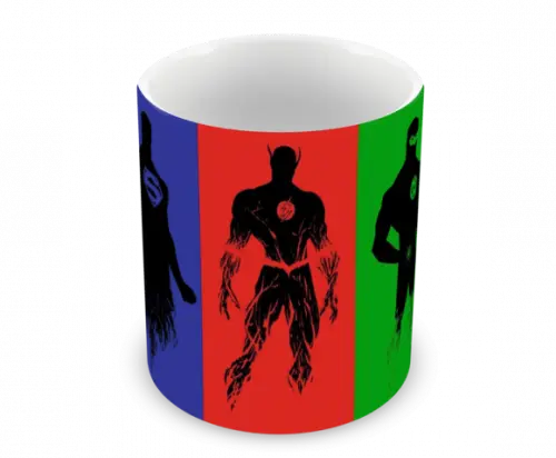 Caneca Polímero Liga da Justiça Personalizada
