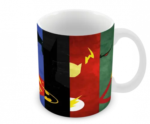 Caneca Polímero Liga da Justiça Personalizada