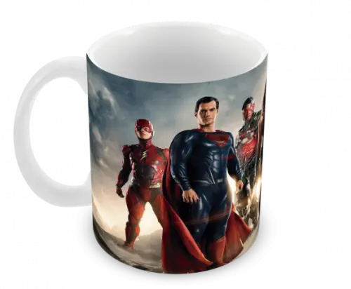 Caneca Polímero Liga da Justiça Personalizada