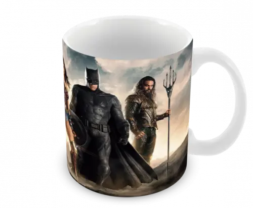 Caneca Polímero Liga da Justiça Personalizada