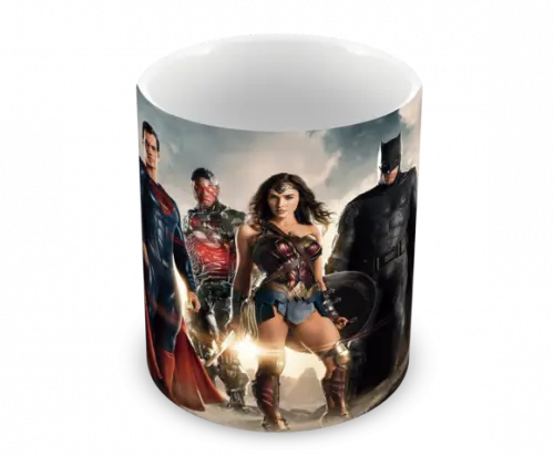 Caneca Polímero Liga da Justiça Personalizada