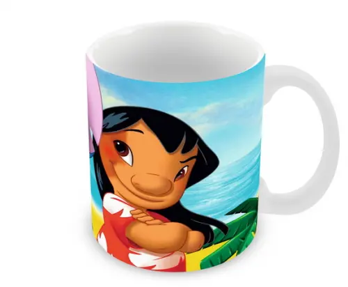 Caneca Polímero Lilo e Stitch Personalizada