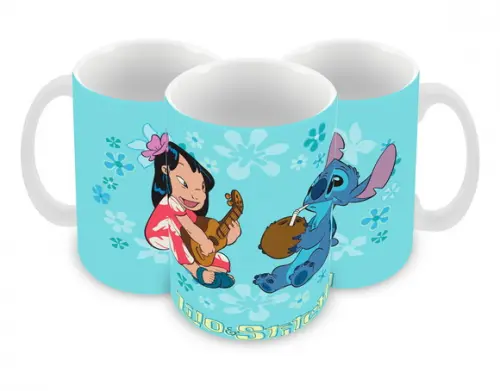 Caneca Polímero Lilo e Stitch Personalizada