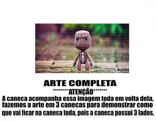 Caneca Polímero Little Big Planet Personalizada