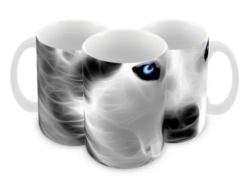 Caneca Polímero Lobos Personalizada