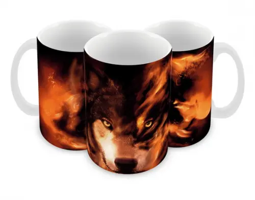 Caneca Polímero Lobos Personalizada