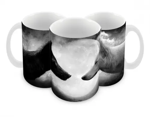 Caneca Polímero Lobos Personalizada