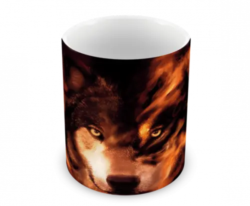Caneca Polímero Lobos Personalizada