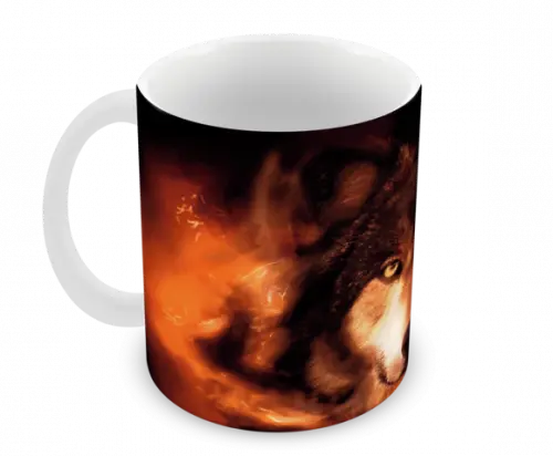 Caneca Polímero Lobos Personalizada