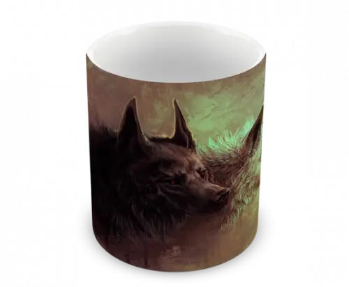 Caneca Polímero Lobos Personalizada