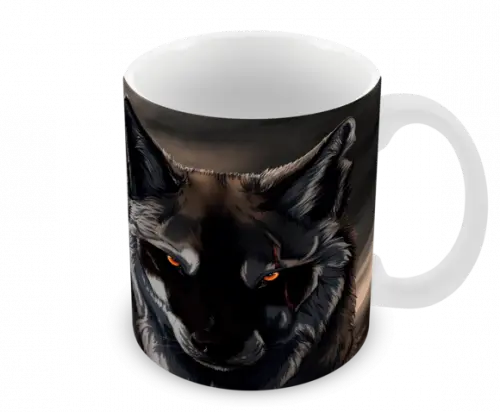 Caneca Polímero Lobos Personalizada