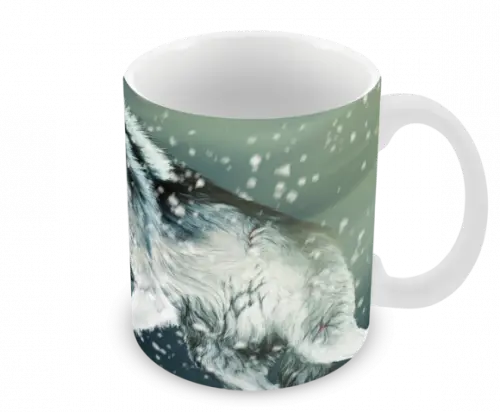 Caneca Polímero Lobos Personalizada