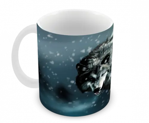 Caneca Polímero Lobos Personalizada