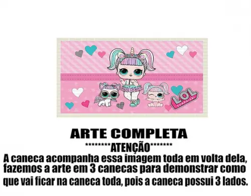 Caneca Polímero Lol Surprise Personalizada