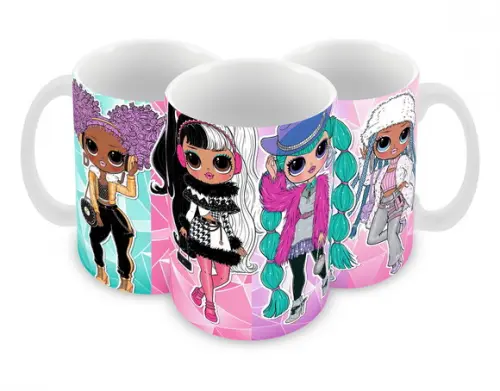 Caneca Polímero Lol Surprise Personalizada