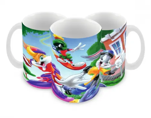 Caneca Polímero Looney Tunes Personalizada