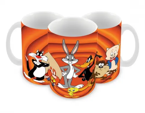 Caneca Polímero Looney Tunes Personalizada