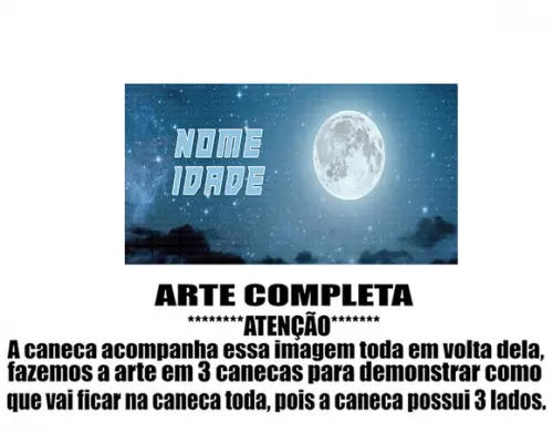 Caneca Polímero Lua Personalizada