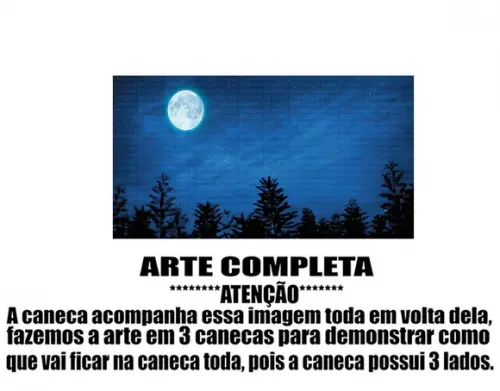 Caneca Polímero Lua Personalizada