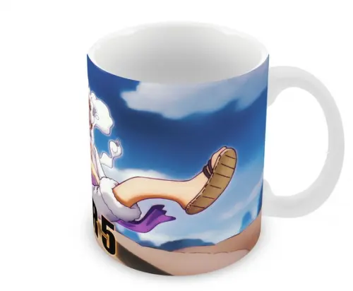 Caneca Polímero Luffy Gear 5 One Piece Personalizada