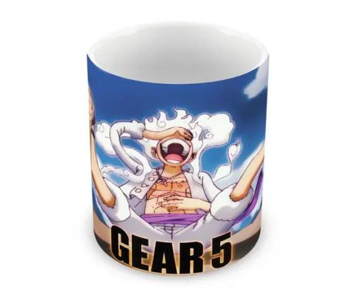 Caneca Polímero Luffy Gear 5 One Piece Personalizada