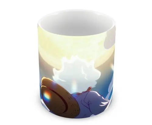 Caneca Polímero Luffy Gear 5 One Piece Personalizada