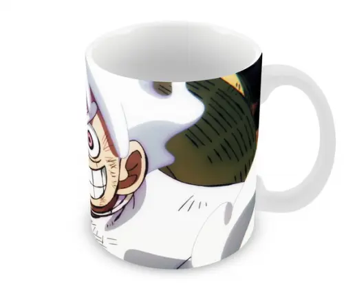 Caneca Polímero Luffy Gear 5 One Piece Personalizada