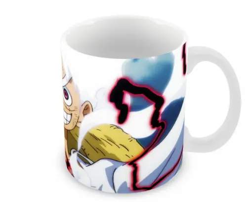 Caneca Polímero Luffy Gear 5 One Piece Personalizada