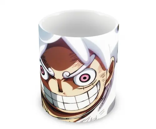 Caneca Polímero Luffy Gear 5 One Piece Personalizada
