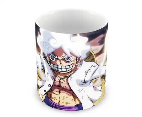 Caneca Polímero Luffy Gear 5 One Piece Personalizada