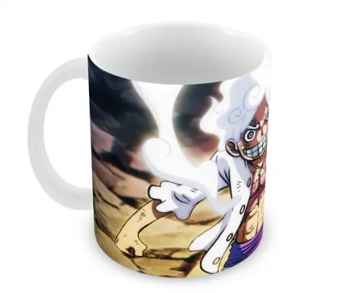 Caneca Polímero Luffy Gear 5 One Piece Personalizada