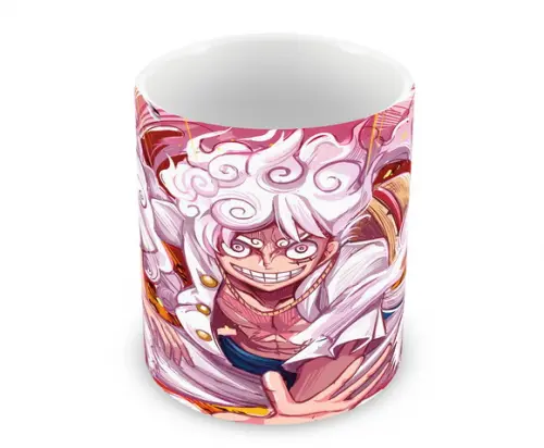 Caneca Polímero Luffy Gear 5 One Piece Personalizada