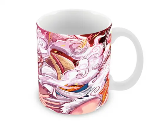 Caneca Polímero Luffy Gear 5 One Piece Personalizada